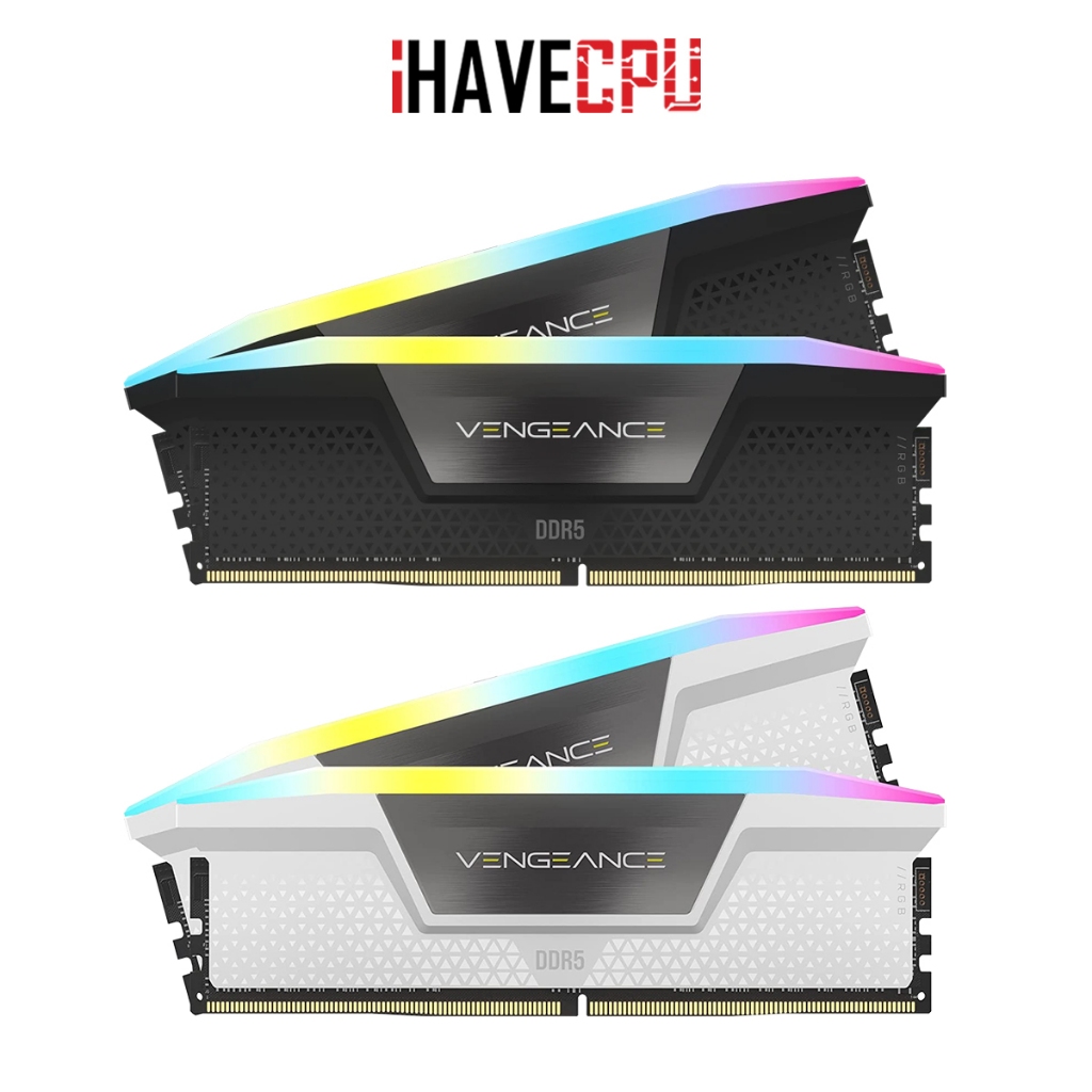 แรม (ram) iHAVECPU CORSAIR VENGEANCE RGB 32GB (16x2) DDR5 6400MHz