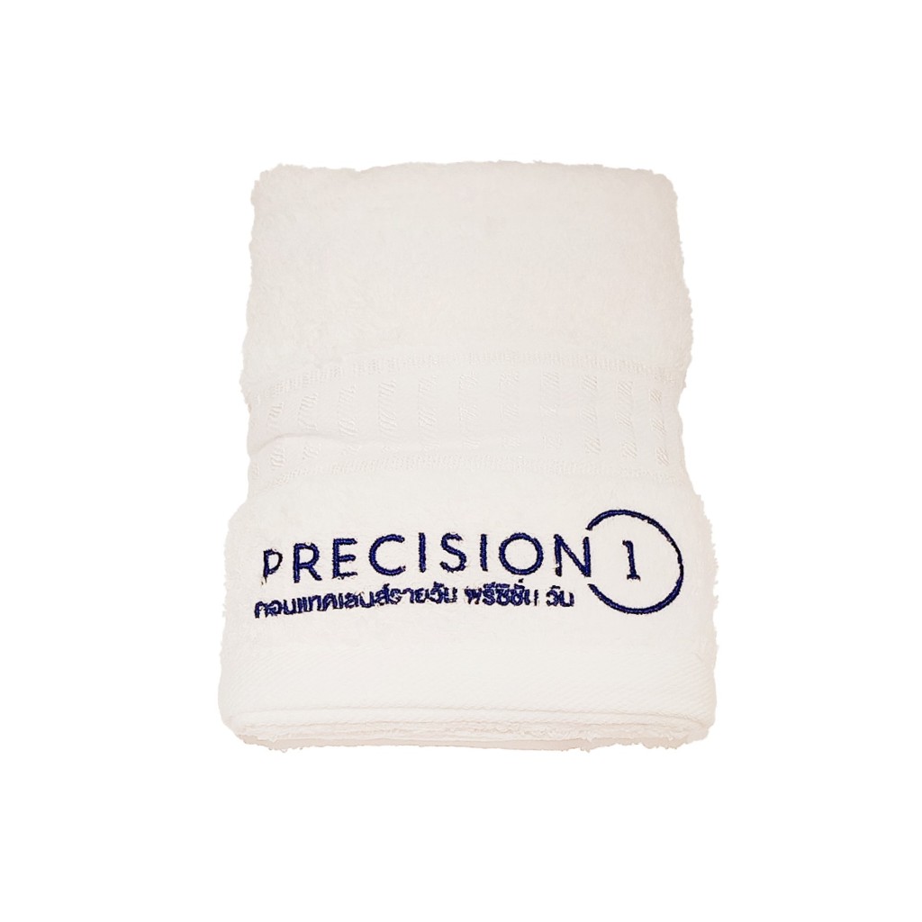 [สินค้าของแถม]ผ้าขนหนูสีขาว ALCON PRECISION 1