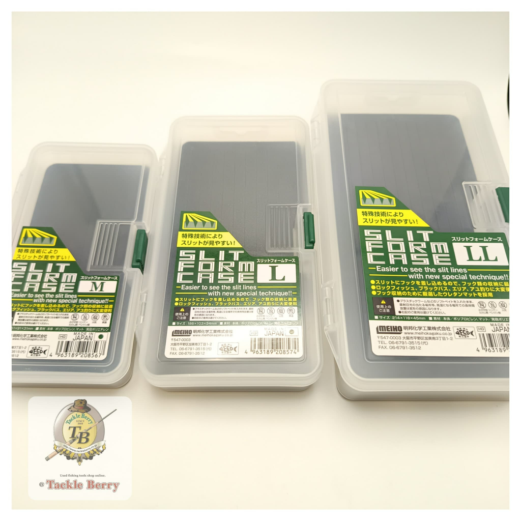 MEIHO SLIT FORM CASE M / SLIT FORM CASE L / SLIT FORM CASE LL / กล่องพกพาเสียบเบ็ดสามทาง หัวจิ๊กได้