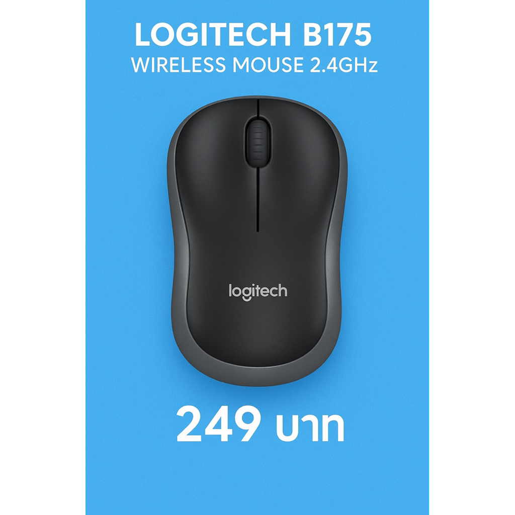 Logitech B175 Wireless Mouse 2.4GHz