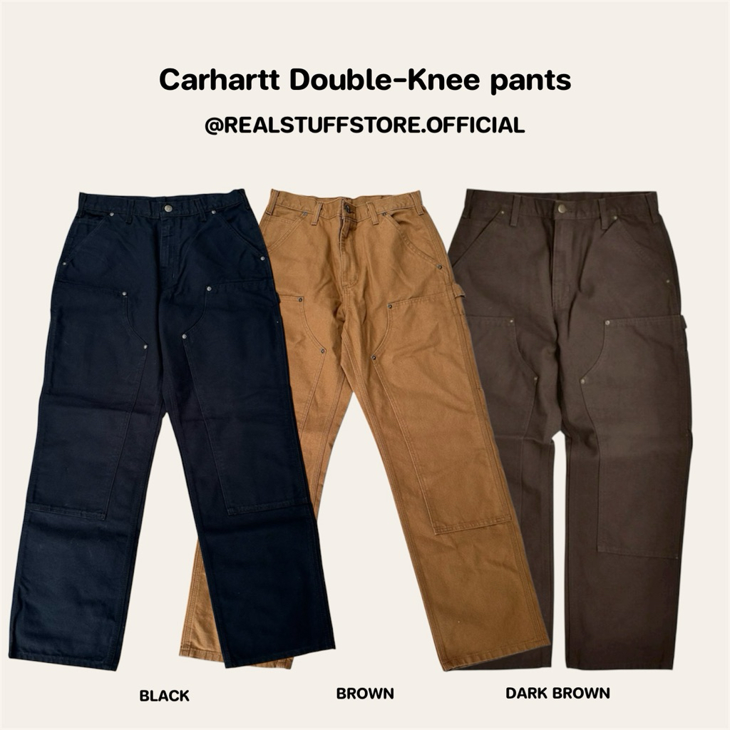 ของแท้💯 Carhartt Double-Knee Black พร้อมส่ง