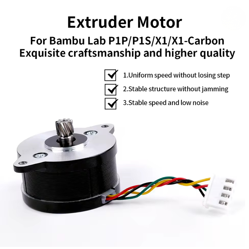 มอเตอร์ขับเกียร์ชุดดันเส้นพลาสติก สำหรับ Bambu Lab X1/P1 Extruder Motor for Bambu Lab 3D Printer X1/