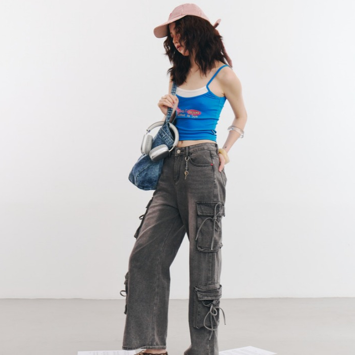 Nineties Design : Jean Collection Tank Top เสื้อสายเดี่ยว รุ่น Duo - รูปที่ 4