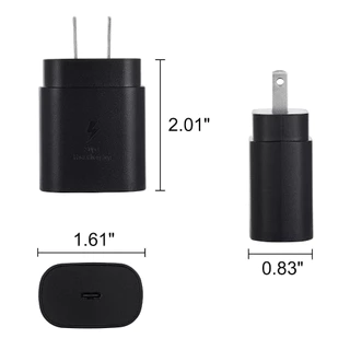 【รับประกัน 1 ปี】ชุดชาร์จ 25W PD Type-C เครื่องชาร์จเร็ว สำหรับ, ไม่ร้อน ใช้งานปลอดภัย