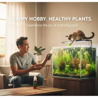 ปุ๋ยไม้น้ำขวดเดียวจบ สารอาหารเยอะโตไวเเข็แรงสีสันสดใสปุ๋ยEASY GROWTH PLANTS