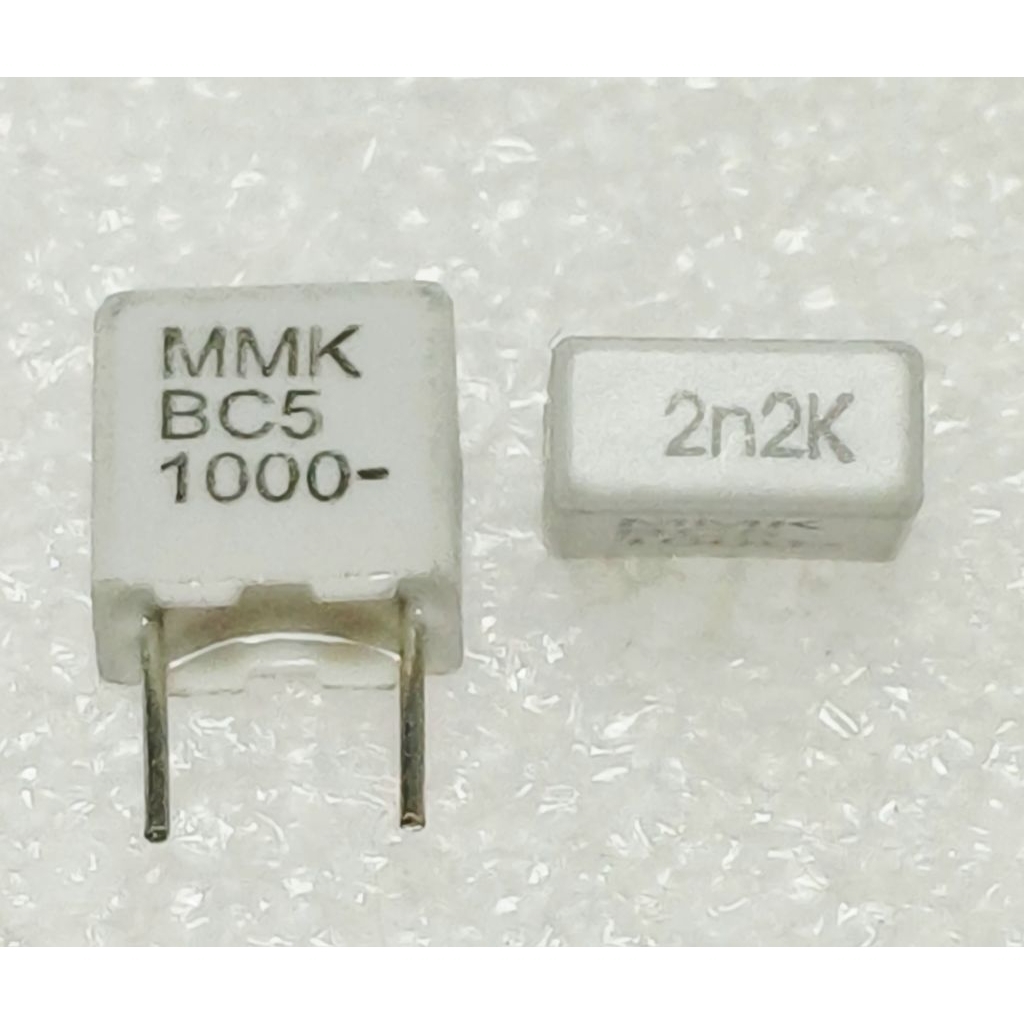 Evox MMK 0.0022uf 2.2nf 222 k 1000V Polyester Film Capacitor ตัวเก็บปรจุ ชนิด โพลีเอสเตอร์ คาปาซิเตอร์