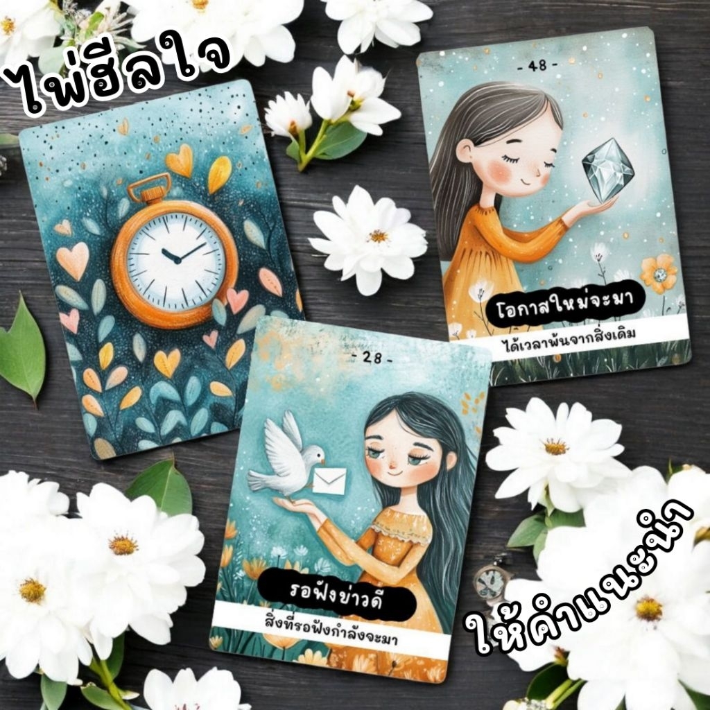 ไพ่ Time To Heal - ไพ่แท้ ไพ่ Handmade ไพ่ออราเคิลภาษาไทย ไพ่ออราเคิลคนไทย