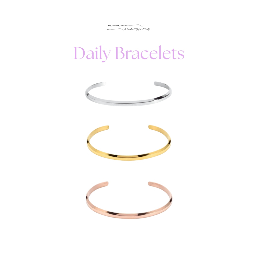 MOMOWATCH - Daily Bracelets - กำไลข้อมือ ใส่ได้ทุกวัน ไม่ลอกไม่ดำ