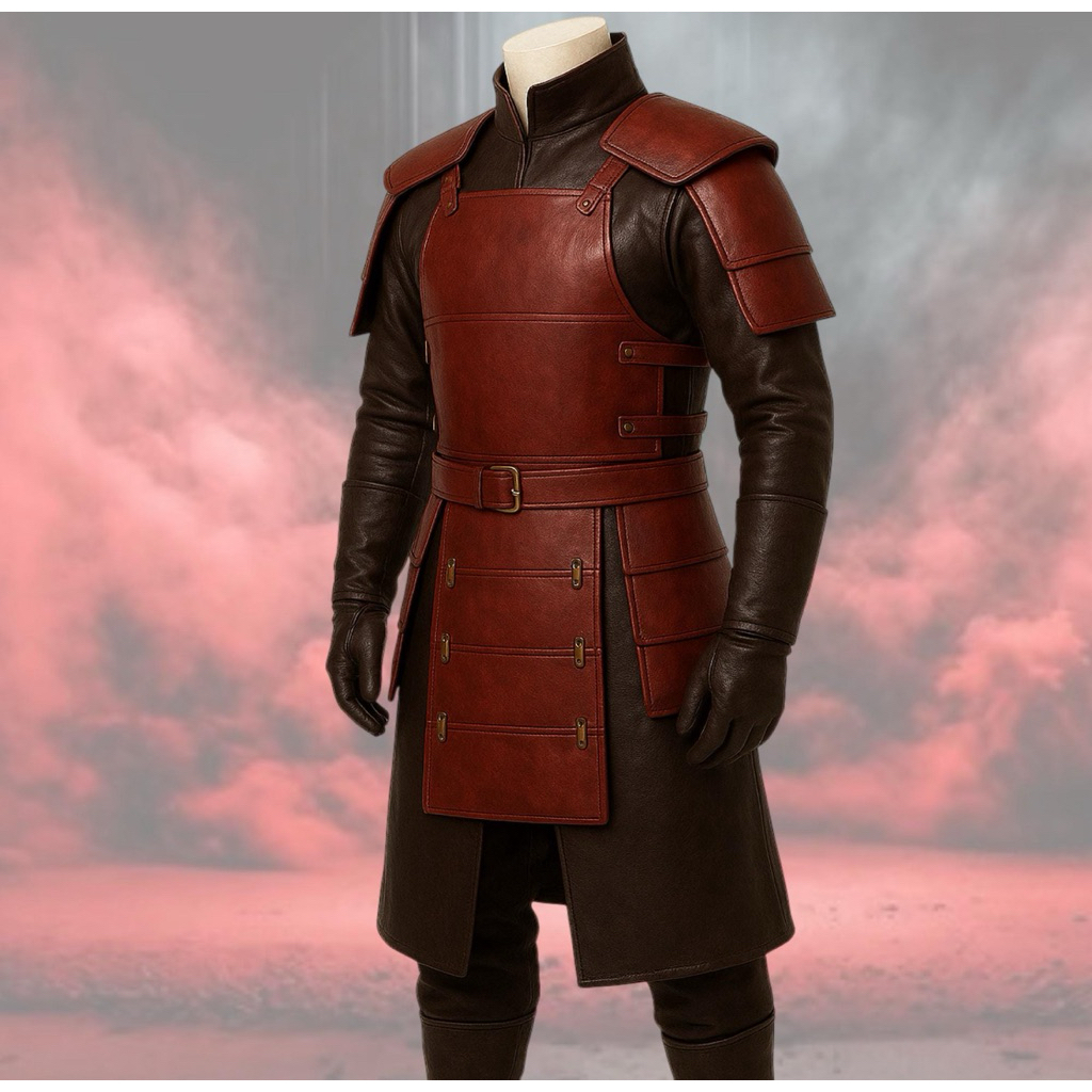 นำเข้า 🛡️🔥 MEDIEVAL SAMURAI LEATHER ARMOR COAT  Anime Cosplay Trench | Warrior Edition  ก้าวเข้าสู่โ