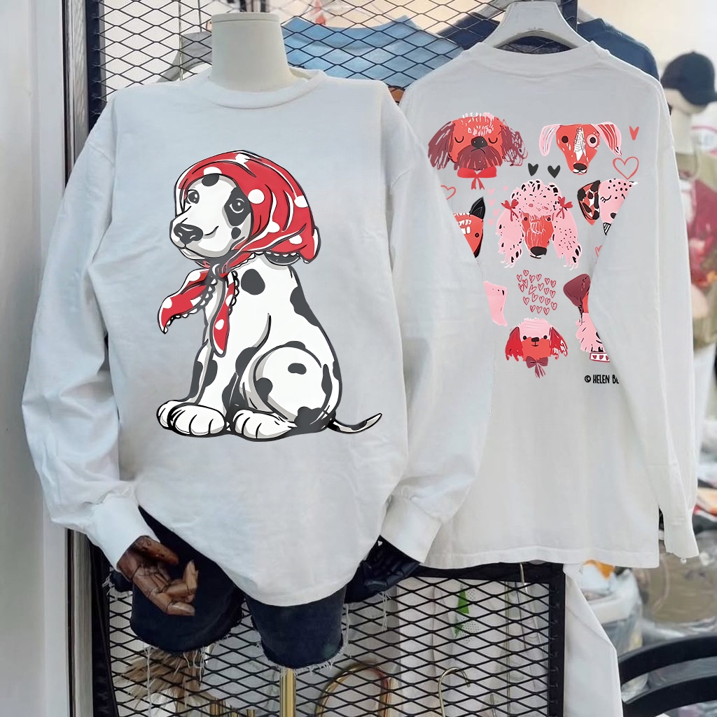 เสื้อสเวตเตอร์คอกลมสไตล์เกาหลียอดนิยมปี 2026 ทรงโอเวอร์ไซส์หลวม เนื้อในบุขนฟูและหนาพิเศษ #2 - รูปที่ 5