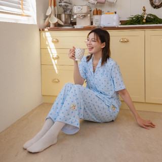 Sleepypie_Polka blue pajamas set