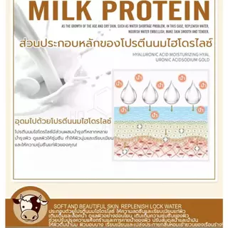 Milk Body Lotion 500ml มอยซ์เจอไรเซอร์ มอยส์เจอไรเซอร์ ดีพ คลีนซิ่ง มอยส์เจอไรเซอร์ ไบรท์เทนนิ่ง ไวท์เทนนิ่ง บอดี้ โลชั่