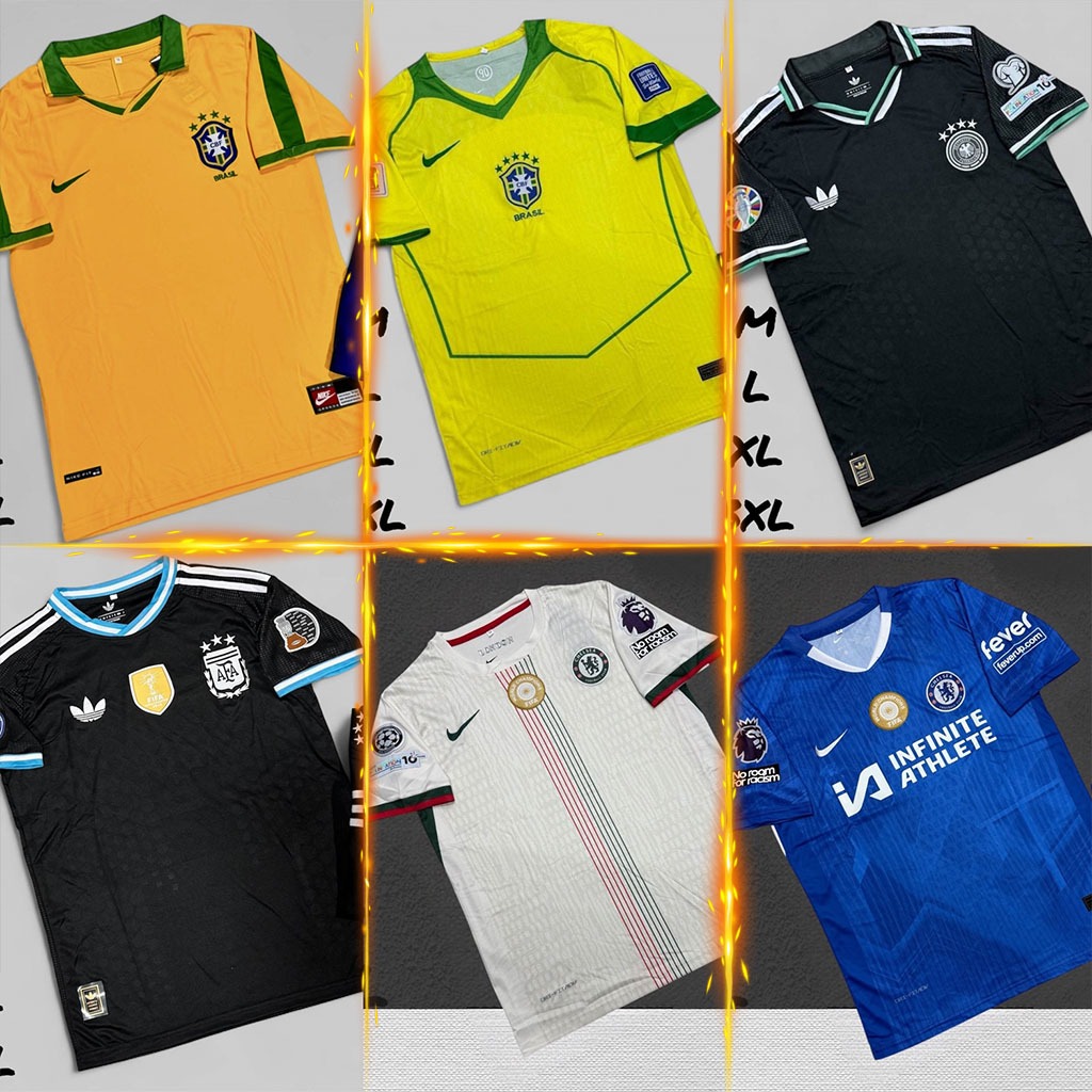 ชุดฟุตบอล เสื้อบอล ผู้ใหญ่ ได้ทั้งชุด(เสื้อ+กางเกง) แขนสั้น 2025-26 รวมทีม21