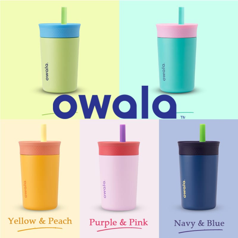 💖 มีสีใหม่ Owala Kids Tumbler 12oz. (354ml) ของแท้ ใช้สำหรับเด็กหรือใส่ชา/กาแฟเหมาะมากๆค่ะ สีน่ารัก แก้วเก็บความเย็น