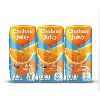 CHABAA ชบา น้ำผลไม้40% 180มล. แพค 3 กล่อง