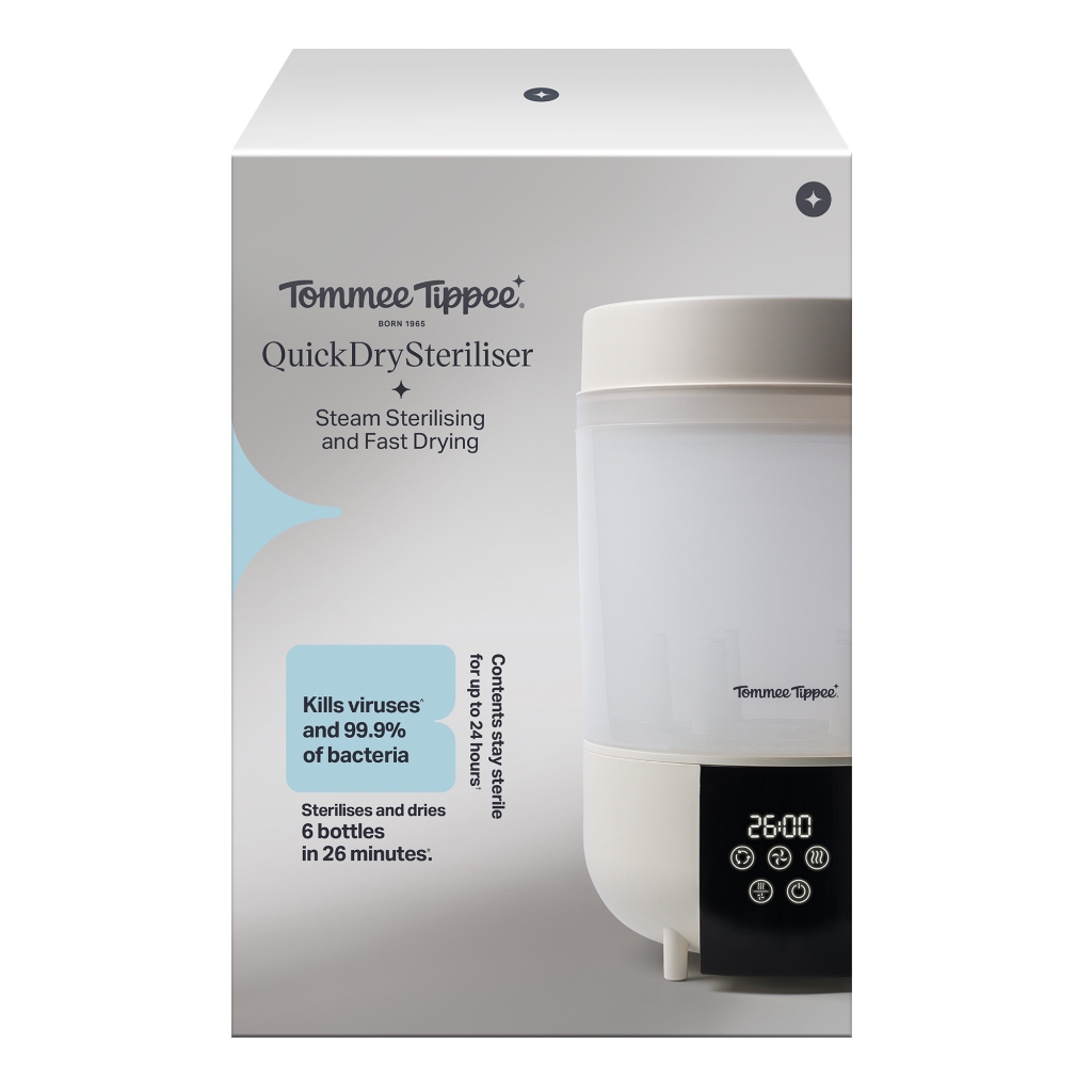 Tommee Tippee เครื่องนึ่งขวดนม Quickdry นึ่งและอบแห้งไวที่สุดภายใน 26 นาที ฆ่าเชื้อ 99.9% รูปที่ 8