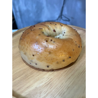 (มีอย.)เบเกิ้ลแครนเบอรี่งาขี้ม่อนคีโต 1ชุด/4ชิ้น