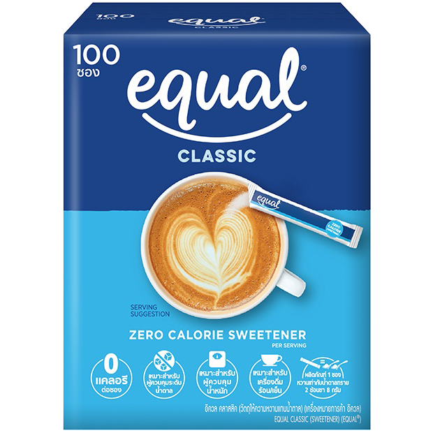 (ไม่มีโปร) Equal Classic Sweetener 100g สารทดแทนความหวาน