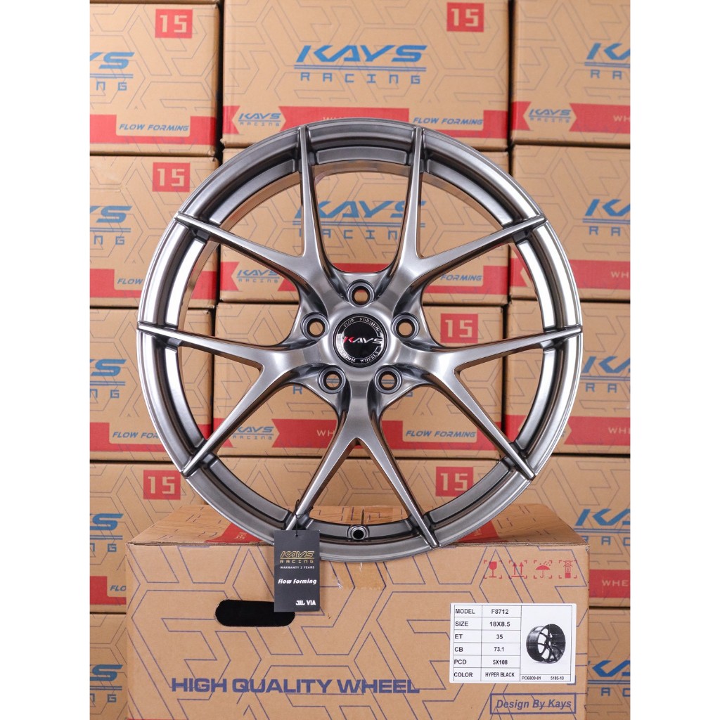 ล้อแม็กซ์รถไฟฟ้า KAYS F8712  8.5*18นิ้ว 5รู  108