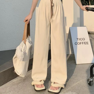 กางเกงขายาวผ้าลูกฟูก ฟรีไซส์เอวยืด ทรงสวย ใส่สบาย (GC-452)