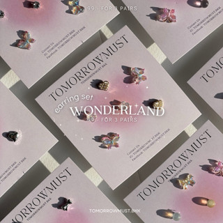 🦋✨🌸 wonderland set earring silver925 🌸✨🦋