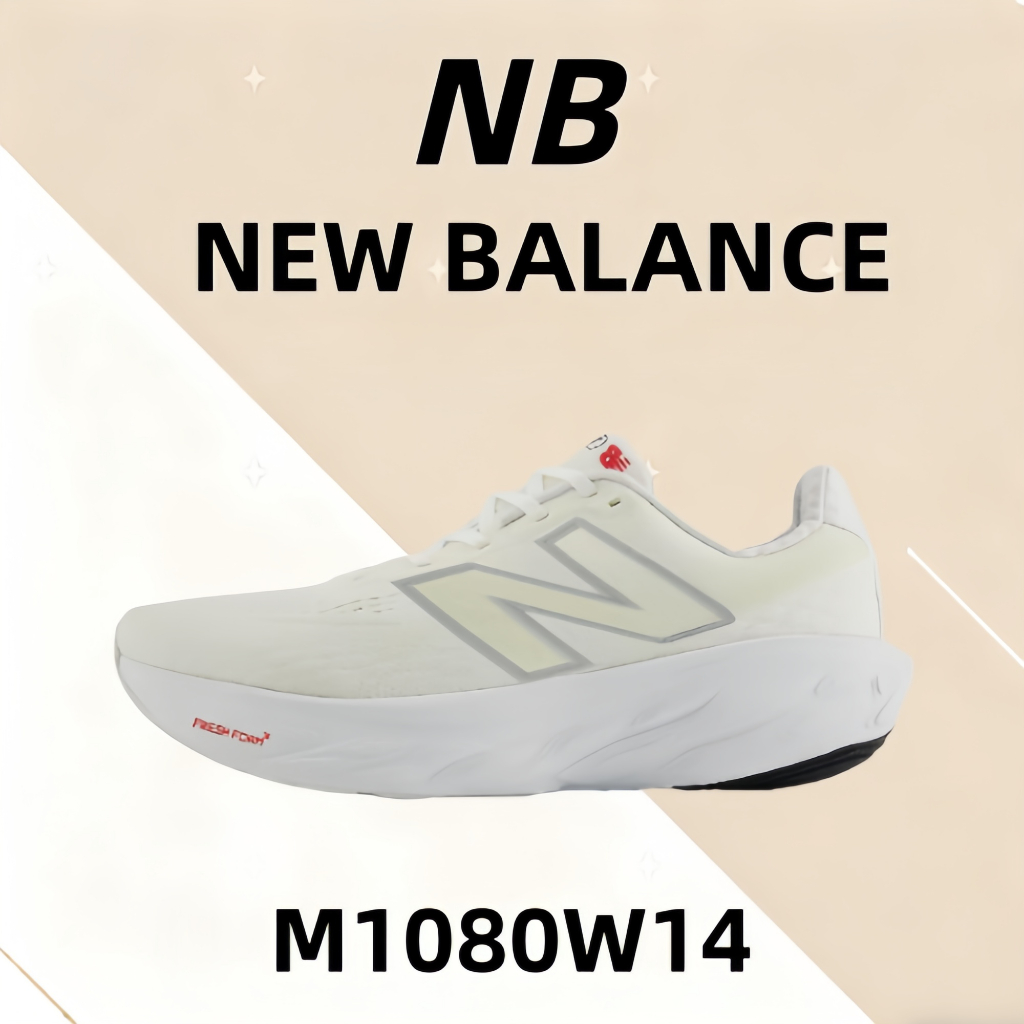 💗ของแท้รับประกัน100%💥 New Balance NB Fresh FoamX1080 v14  M1080W14 Outdoor commuting running casual 