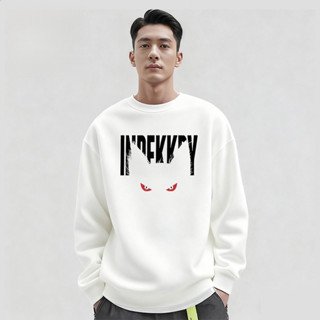 NEW TEESผ้าฝ้ายแท้คอกลมsweatshirtสไตล์สตรีทอเมริกันเสื้อแจ็ค…