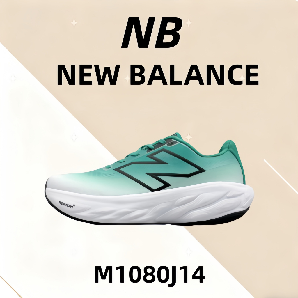 💗ของแท้รับประกัน100%💥 New Balance NB Fresh FoamX1080 v14  M1080J14 Outdoor commuting running casual 