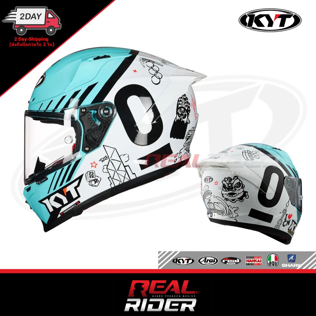 หมวกกันน็อค KYT STRIKER 2025 รุ่นใหม่ ลายนักแข่ง (ชิลด์ใส) แท้ ประกันศูนย์ ราคา ถูกที่สุด ดีลบีเคเค แกลเลอรีภาพที่ 3