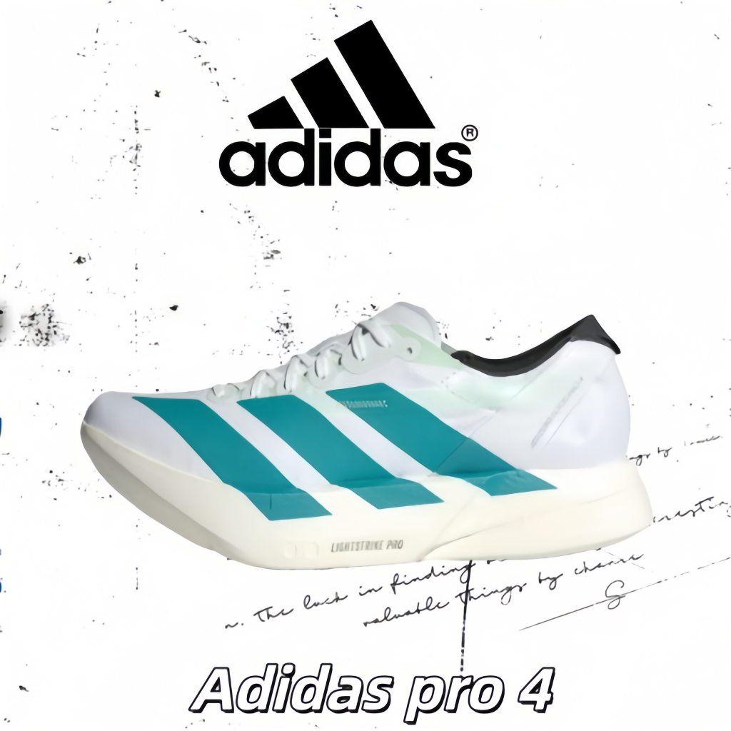 👟ของแท้ 100 %✅ adidas Adizero Adios Pro 4  JR1267 Outdoor commuting running casual shoes
