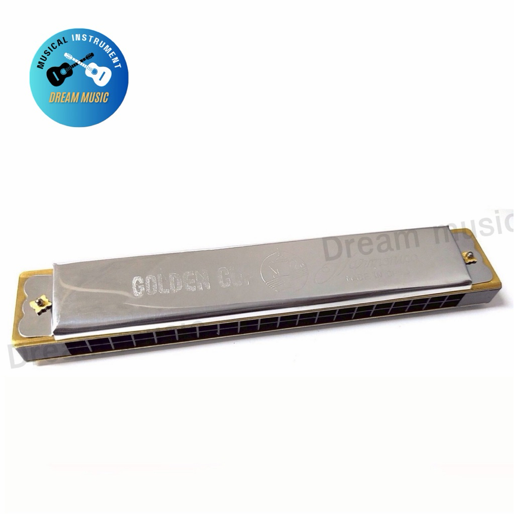 เมาท์ออแกน Harmonica ยี่ห้อ GOLDEN CUP รุ่น JH-020(20 ช่อง) คีย์ A, B, C, D, E, F, G ฮาร์โมนิก้าเสียงมาตรฐาน