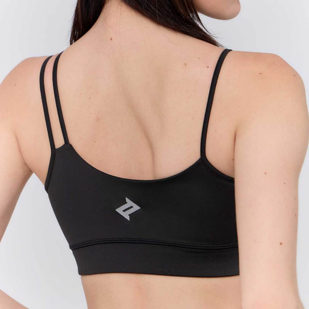 UNBOUND ASYNC LINE STRAP SPORT BRA > BLACK สปอร์ตบราสีดำ — صورة 4