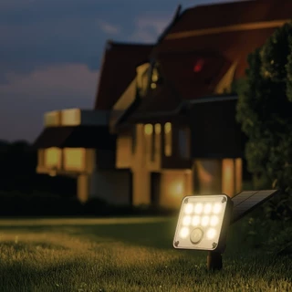 [1แถม1] LAMPTAN โคมไฟตกแต่งพลังงานแสงอาทิตย์ SOLAR LAMP LUMINIZE 20W พร้อมเซนเซอร์ความสว่างและความเคลื่อนไหว