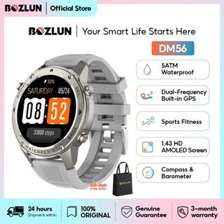 Bozlun DM56🔥Smart watch สมาร์ทวอทช์ GPS หน้าจอ AMOLED กันน้ำ…