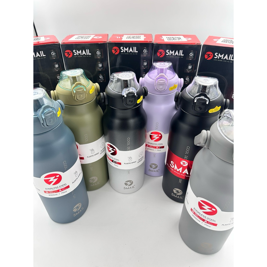 Smail กระบอกน้ำเก็บความเย็น กระติกเก็บความเย็น ขวดน้ำเก็บความเย็น แสตนเลส316