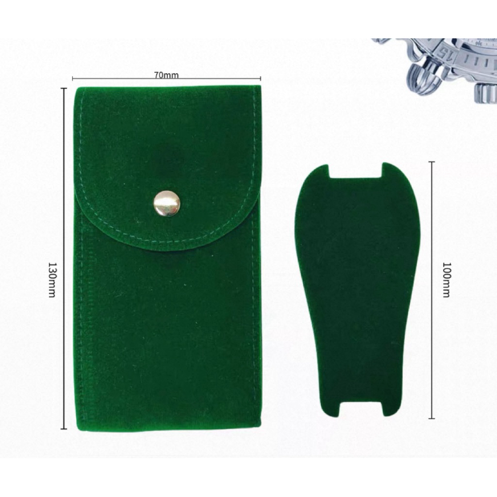 ซองใส่นาฬิกาPortable Velvet Flip-Top Bag, Jewelry Bag, Watch Storage Bag, Protective Cover, Watch Jewelry Bag - รูปที่ 2