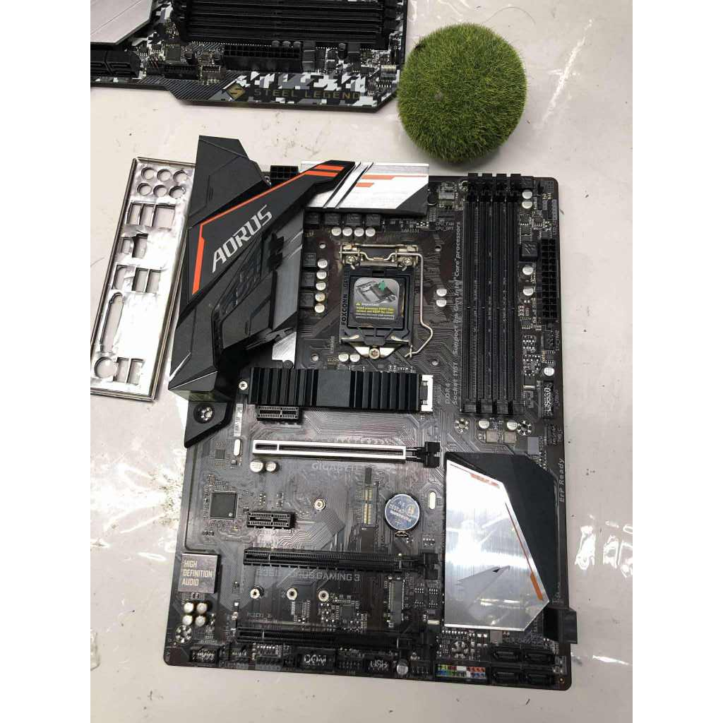 MAINBOARD (เมนบอร์ด) 1151 gen8-9 GIGABYTE B360 AORUS GAMING 3 ไม่มีกล่อง มีฝาหลัง ใช้งานปกติ ประกันร