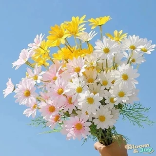 ดอกเดซี่ ดอกไม้ประดิษฐ์ ดอกไม้ไหม DIY ของแต่งบ้าน ของตกแต่งสำหรับถ่ายภาพ