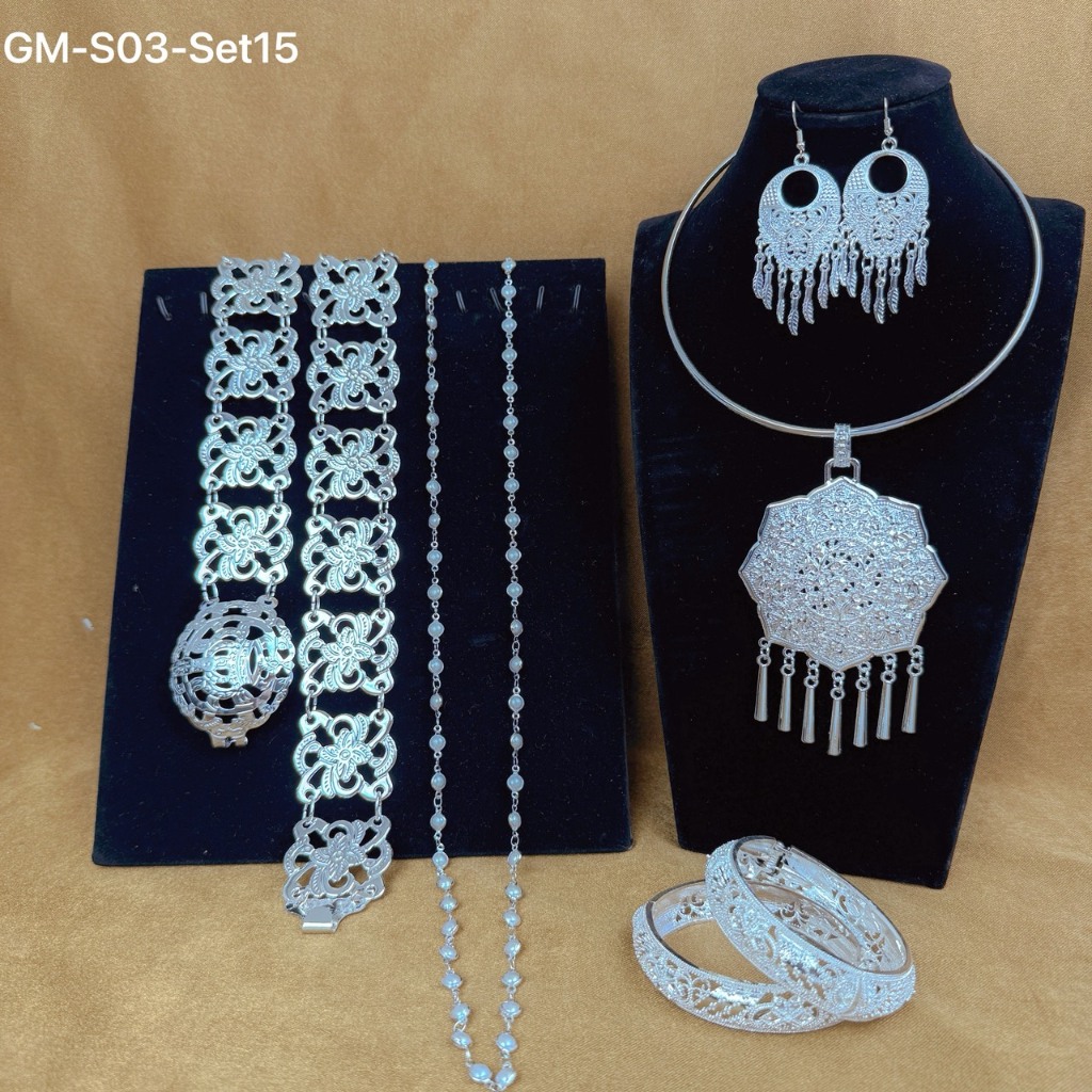 สร้อยคอเซิ้งอีสาน เครื่องประดับงานเทศกาลเด็ก–ผู้ใหญ่ ใส่เข้าชุดไทยและงานแสดงนาฏศิลป์ งานคุณภาพดี ทนทาน - รูปที่ 2