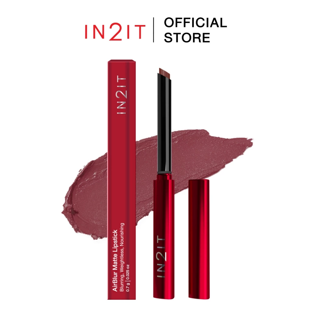 (ส่งด่วน) IN2IT AirBlur Matte Lipstick - ลิปแมตต์ เบลอร่องปาก ละมุนทุกสัมผัส [AML]