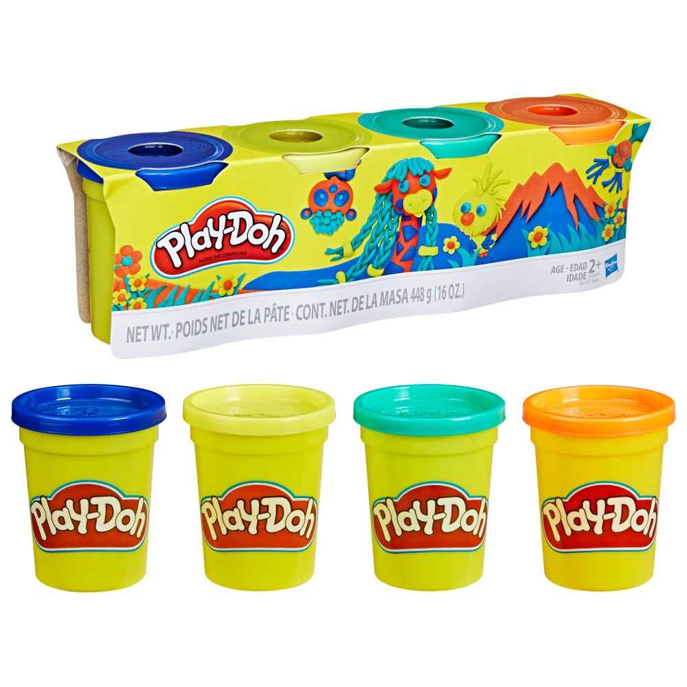 PLAY-DOH WILD ขนาด 4 ออนซ์ 4 สี เพลย์โดว์ 4 สี ของใหม่ ลิขสิทธิ์แท้