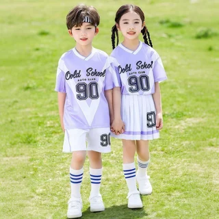 Beryl kids🌸ชุดเซ็ตเด็ก🎀ชุดแขนสั้นสองชิ้น สำหรับเด็กผู้ชายและเด็กผู้หญิง เสื้อผ้าการแสดง ระบายอากาศได้ดี แห้งเร็ว