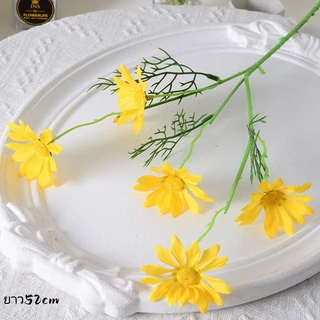 ดอกเดซี่ ดอกไม้ประดิษฐ์ ดอกไม้ไหม DIY ของแต่งบ้าน ของตกแต่งสำหรับถ่ายภาพ