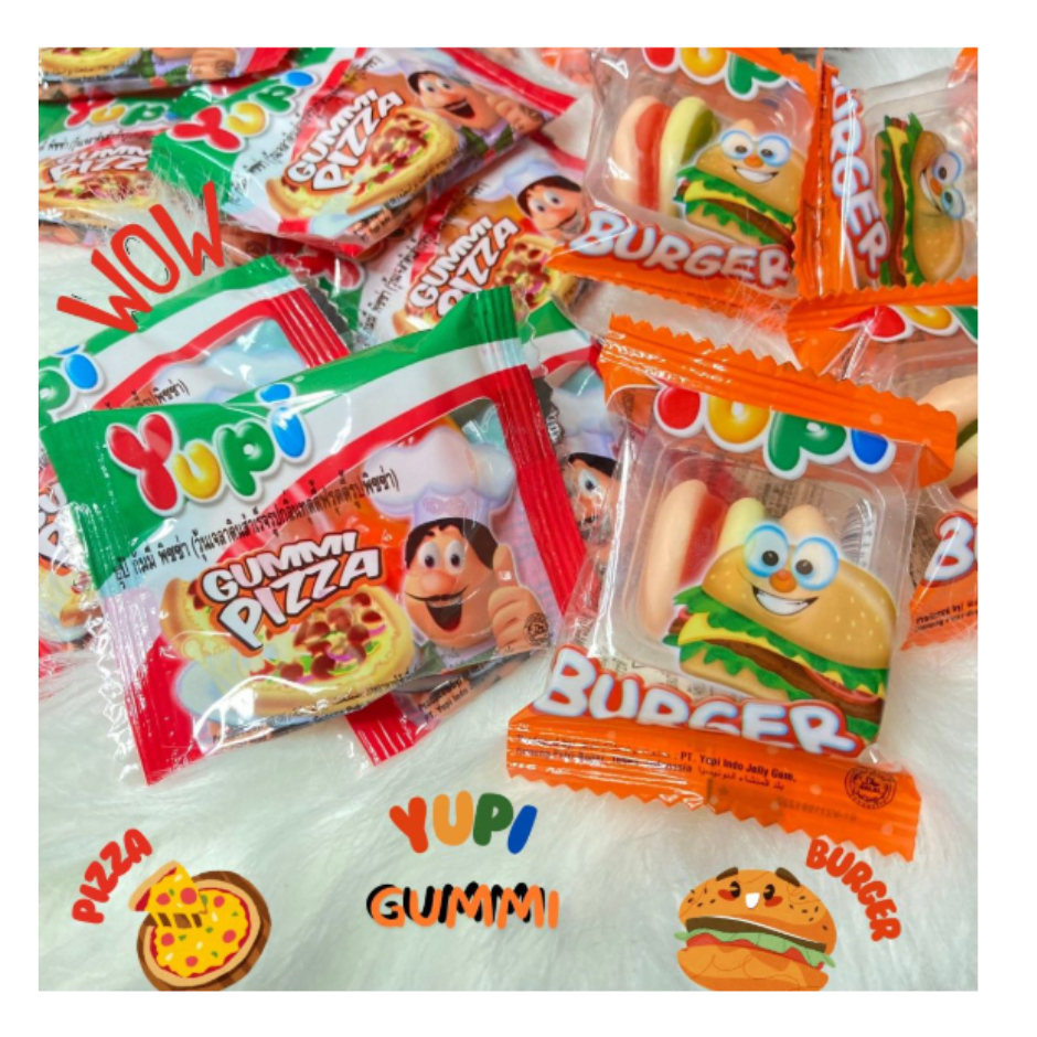 ยูปี้ เยลลี่ กัมมี่ วุ้นเจลาตินสำเร็จรูป ( 2 บาท) ขนาด 168-216 กรัม/24 ชิ้น ราคา ถูกที่สุด ดีลบีเคเค แกลเลอรีภาพที่ 3