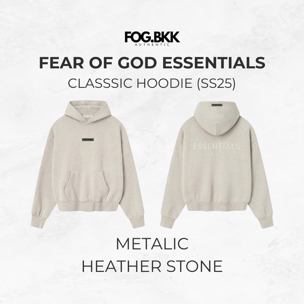 [ของเเท้]Fear of God Essential Hoodie SS25 - รูปที่ 3
