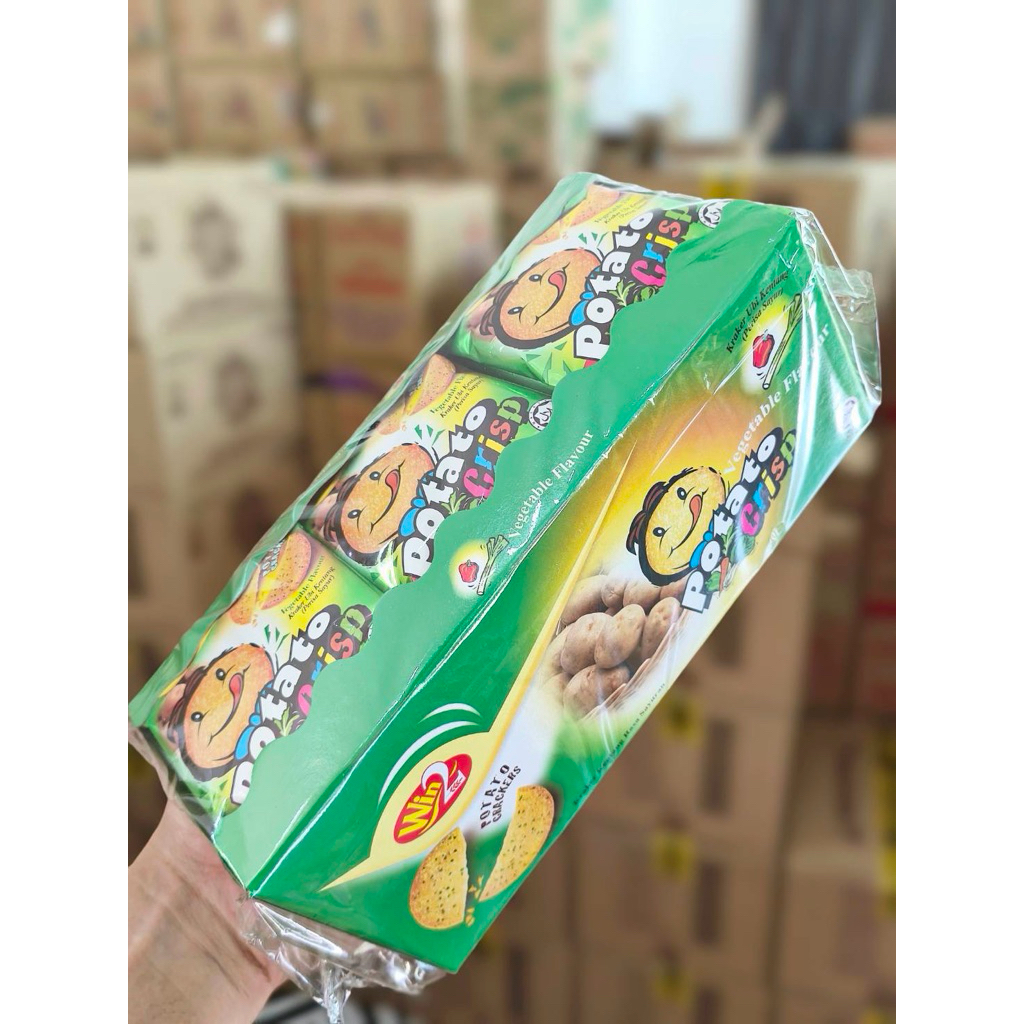 [ยกกล่อง 30 ชิ้น] ปังแลบลิ้น 9 รสชาติ potato crackers