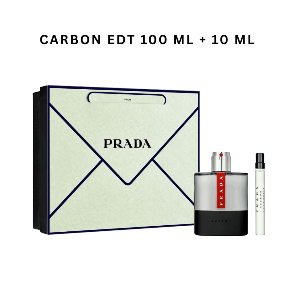 สินค้าขายดี❤ Prada Carbon Series luna Rossa Carbon Perfume 100ml+10ml king Power Label Set 1a7