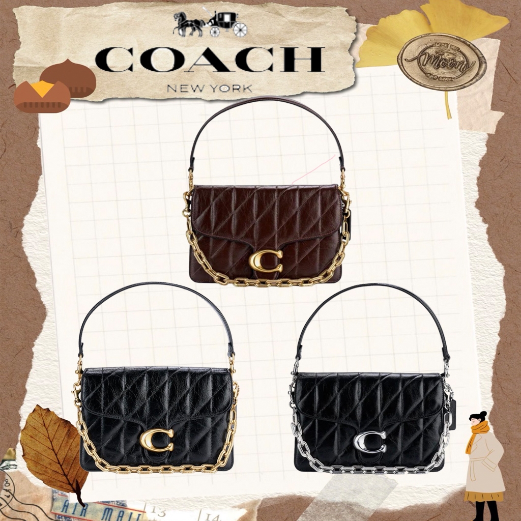 รับประกันสินค้าแท้ 100 %COACH Chain 26 CAF55-B4MPL/CAF55-B4BK/CAF55-LHBLK กระเป๋าผู้หญิงแฟชั่น