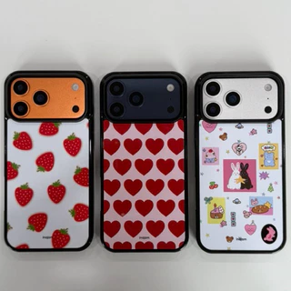 เคสไอโฟน (แม่เหล็ก) แบรนด์ Inajam | Gerbera | Daisy Cherry | Strawberry | Love Story (red)