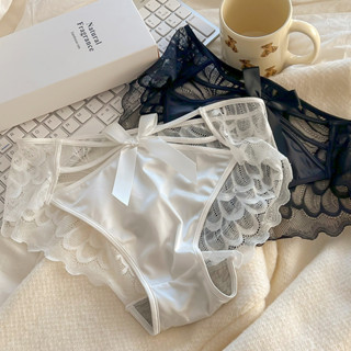 M-XL💞กางเกงชั้นในผู้หญิง กางเกงชั้นในลูกไม้ เป้าผ้าฝ้าย แต่ง…
